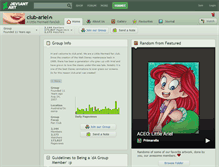 Tablet Screenshot of club-ariel.deviantart.com