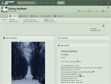 Tablet Screenshot of chrissy-myheart.deviantart.com