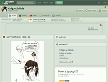 Tablet Screenshot of ichigo-x-ishida.deviantart.com