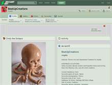 Tablet Screenshot of beatupcreations.deviantart.com