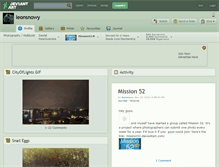 Tablet Screenshot of leonsnowy.deviantart.com