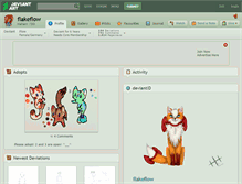 Tablet Screenshot of flakeflow.deviantart.com