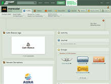 Tablet Screenshot of morecolor.deviantart.com