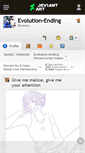 Mobile Screenshot of evolution-ending.deviantart.com