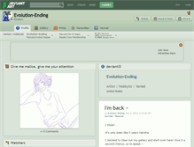 Tablet Screenshot of evolution-ending.deviantart.com