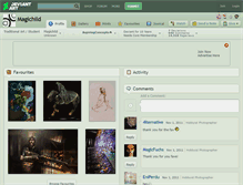 Tablet Screenshot of magichild.deviantart.com