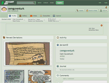Tablet Screenshot of cemguventurk.deviantart.com