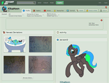 Tablet Screenshot of kitsamoon.deviantart.com