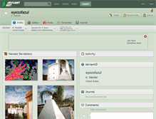 Tablet Screenshot of eyezofazul.deviantart.com