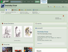 Tablet Screenshot of doomsday-group.deviantart.com