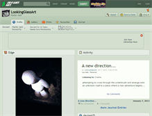Tablet Screenshot of lookingglassart.deviantart.com