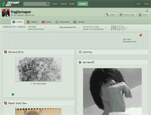 Tablet Screenshot of fragilereaper.deviantart.com