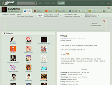 Tablet Screenshot of eurythmic.deviantart.com