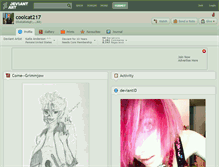 Tablet Screenshot of coolcat217.deviantart.com
