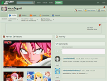 Tablet Screenshot of natsudrgonil.deviantart.com