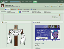 Tablet Screenshot of dragonslover1.deviantart.com