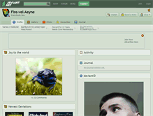 Tablet Screenshot of fire-vel-aeyne.deviantart.com