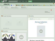 Tablet Screenshot of nilrac123.deviantart.com