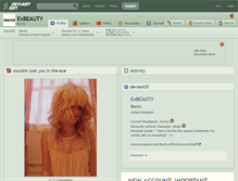 Tablet Screenshot of exbeauty.deviantart.com