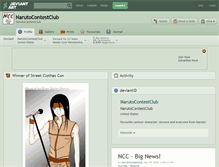 Tablet Screenshot of narutocontestclub.deviantart.com