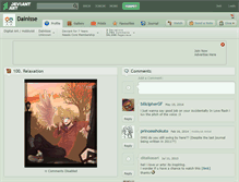 Tablet Screenshot of dainisse.deviantart.com