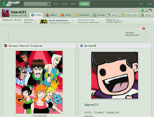 Tablet Screenshot of maxvel33.deviantart.com