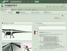 Tablet Screenshot of livinglightningrod.deviantart.com