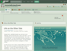 Tablet Screenshot of immortalecstasydream.deviantart.com