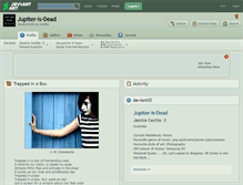 Tablet Screenshot of jupiter-is-dead.deviantart.com