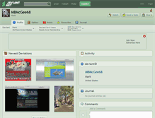 Tablet Screenshot of mbmcgee68.deviantart.com
