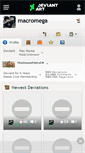 Mobile Screenshot of macromega.deviantart.com