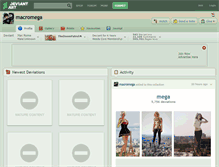 Tablet Screenshot of macromega.deviantart.com