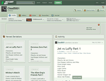 Tablet Screenshot of cloud5001.deviantart.com