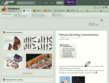 Tablet Screenshot of misbehave.deviantart.com