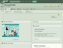 Tablet Screenshot of divines-deviants.deviantart.com