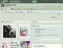 Tablet Screenshot of marikxbakuraclub.deviantart.com