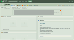 Desktop Screenshot of liv-in-hell.deviantart.com