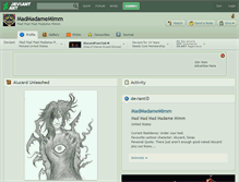 Tablet Screenshot of madmadamemimm.deviantart.com