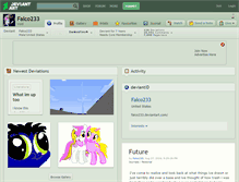 Tablet Screenshot of falco233.deviantart.com