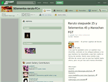 Tablet Screenshot of 5elementos-raruto-fc.deviantart.com