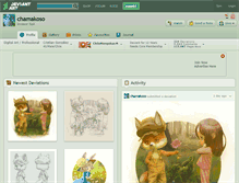 Tablet Screenshot of chamakoso.deviantart.com