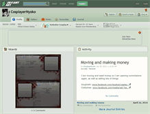 Tablet Screenshot of cosplayernyoko.deviantart.com