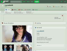 Tablet Screenshot of luccerawr.deviantart.com