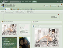 Tablet Screenshot of darknessxanime.deviantart.com
