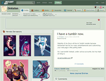 Tablet Screenshot of dinkelion.deviantart.com