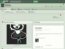 Tablet Screenshot of iiarizona.deviantart.com