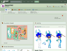 Tablet Screenshot of mascot1063.deviantart.com