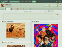 Tablet Screenshot of mattierial.deviantart.com