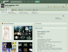 Tablet Screenshot of dark-magician-1991.deviantart.com