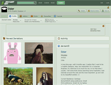 Tablet Screenshot of dzier.deviantart.com